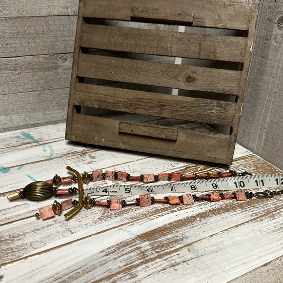 Anthony Alexander one of a kind vintage coral orange shell necklace - Picture 6 of 6